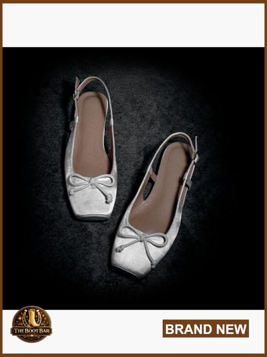 Amazon.com | Lhamo Latso Blue Flats for Women Ballerina  Satin Square Toe Slingback Ballet Flats with Ankle Buckles